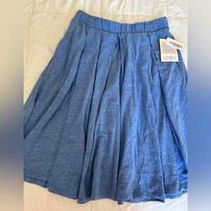 LuLaRoe A-Line Skirt in Soft Blue